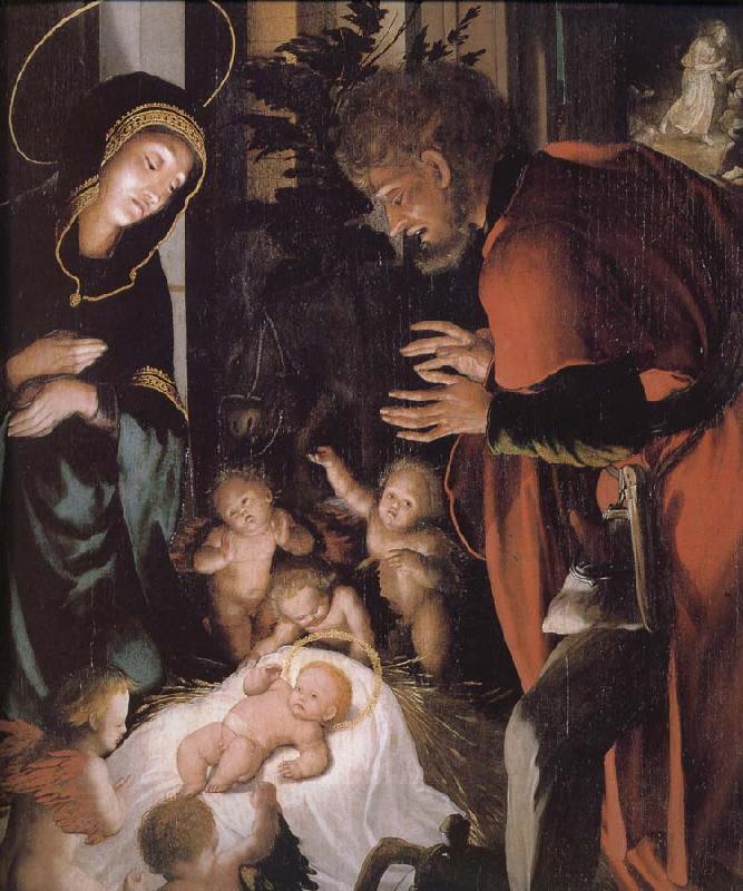 Hans Holbein The birth of Christ